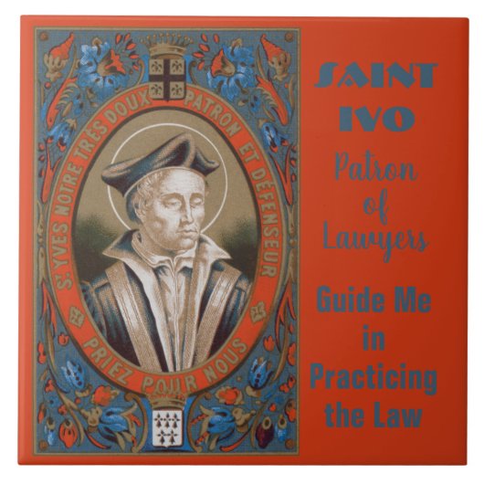 St. Ivo van Kermartin (M 005) Tegeltje (Voorkant)