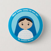 St. Jacinta Marto Ronde Button 5,7 Cm (Voorkant)