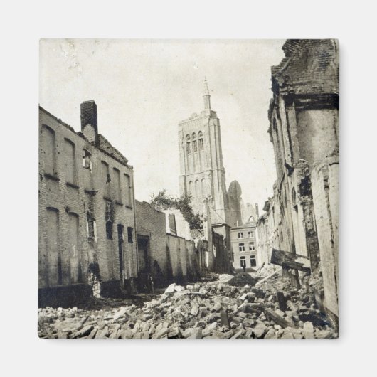 St. Jacob's Church, Ypres, juni 1915 Magneet (Voorkant)