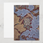 St. James Acanthus Bladpatroon van William Morris (Voorkant / Achterkant)