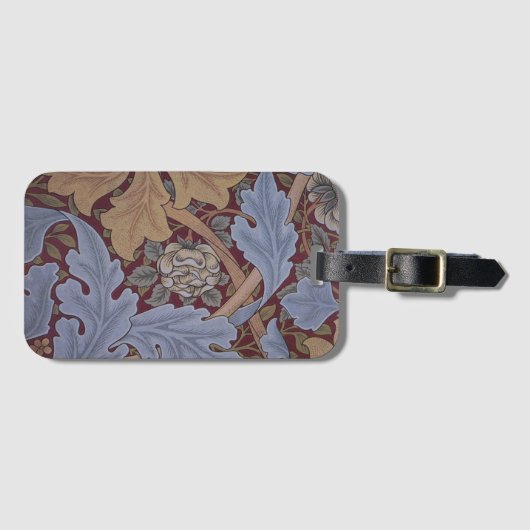 St. James Acanthus Bladpatroon van William Morris Bagagelabel (Voorkant (horizontaal))