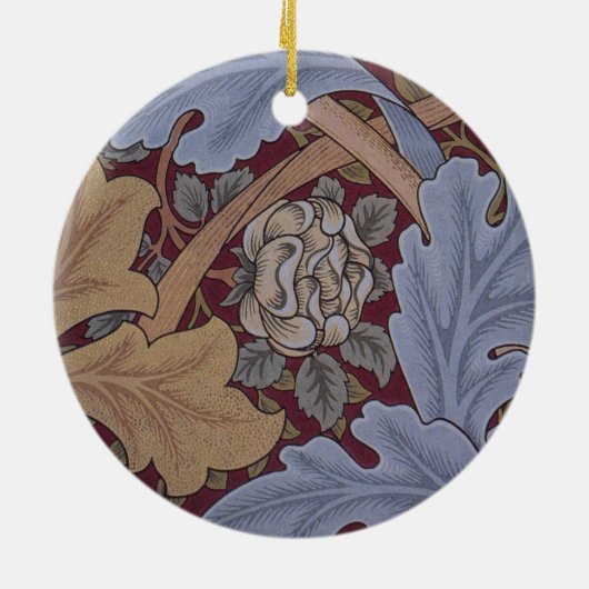 St. James Acanthus Bladpatroon van William Morris Keramisch Ornament (Achterkant)