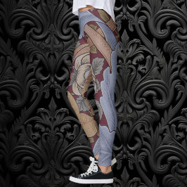 St. James Acanthus Bladpatroon van William Morris Leggings