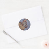 St. James Acanthus Bladpatroon van William Morris Ronde Sticker (Envelop)