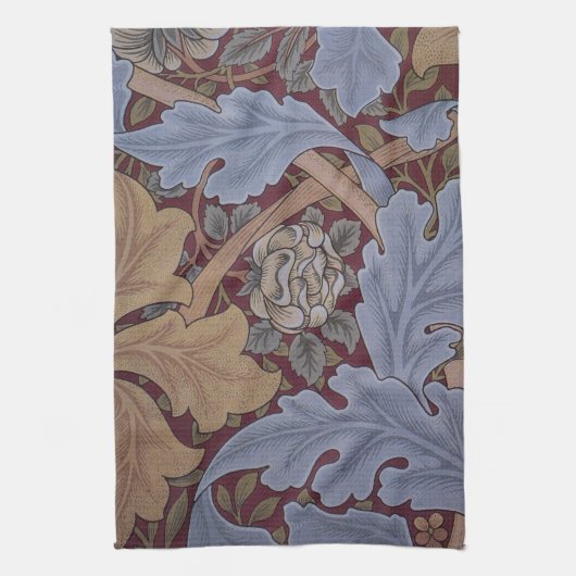 St. James Acanthus Bladpatroon van William Morris Theedoek (Verticaal)