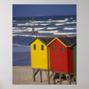 St. James Bay-badhuisjes, nabij Kaapstad, 3 Poster