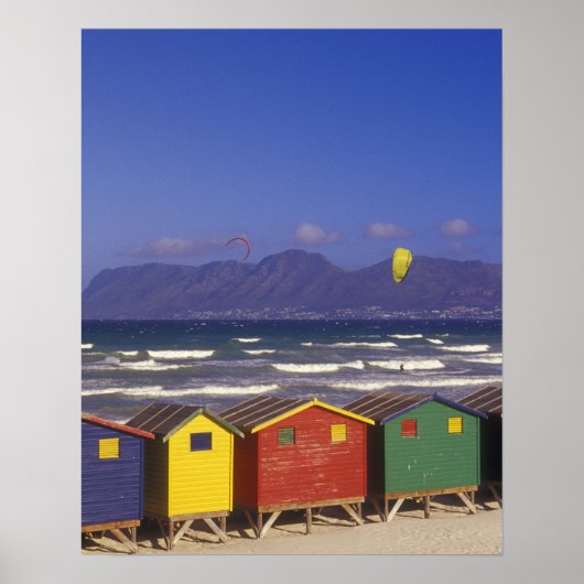 St. James Bay Bathing Boxes, bij Capetown, 2 Poster (Voorkant)