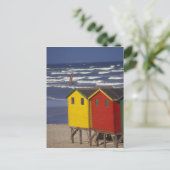 St James Bay Bathing Boxes, bij Capetown, 3 Briefkaart (Staand voorkant)