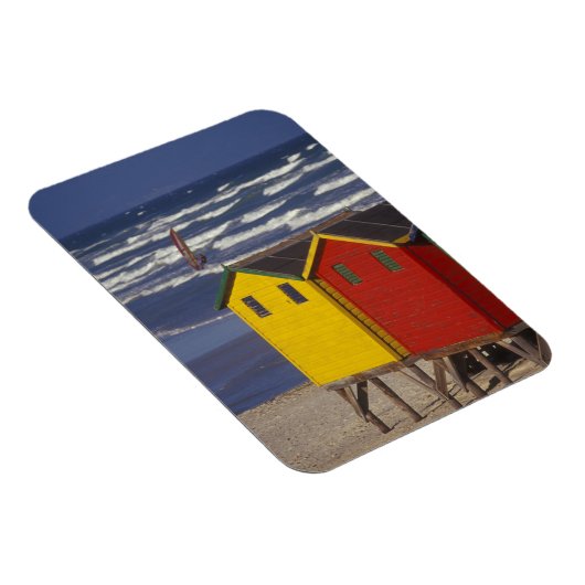 St. James Bay Bathing Boxes, bij Capetown, 3 Magneet (Rechterzijde)