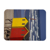 St. James Bay Bathing Boxes, bij Capetown, 3 Magneet (Horizontaal)