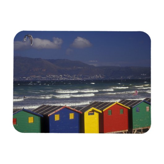St. James Bay Bathing Boxes, bij Capetown, Magneet (Horizontaal)