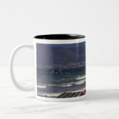 St. James Bay Bathing Boxes, bij Capetown, Tweekleurige Koffiemok (Links)