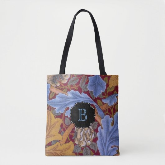 St. James  Bloemen Damask met Monogram Tote Bag (Voorkant)