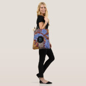 St. James  Bloemen Damask met Monogram Tote Bag (Op model)