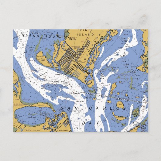St. James City, Florida Nautical Chart Briefkaart (Voorkant)