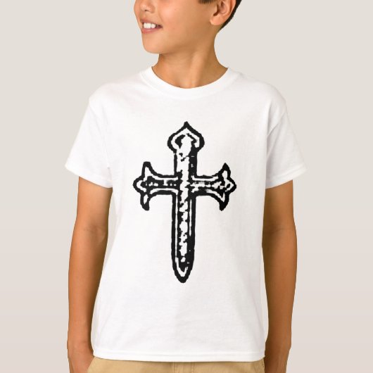 St James Cross BW T-shirt (Voorkant)