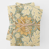 St. James door William Morris, Acanthus vertrekt Inpakpapier Vel (In situ)