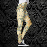 St. James door William Morris, Acanthus vertrekt Leggings<br><div class="desc">Saint James (1880) van William Morris is een Victoriaans Era fijn kunstpatroon van Pre-Raphaelite textiel. Heldere geelblazen en blauwgroen blues voor een uitbarsting van zomerkleur. Oorspronkelijk gemaakt als behang voor het St. James palace in twee kleurenschema's. Een bloempatroon met bloeiende gele tuinbloemen en acanthus-bladeren, een plant dat bekend staat om...</div>