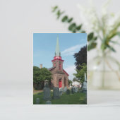 St. James Episcopal Church en Cemetery Briefkaart (Staand voorkant)