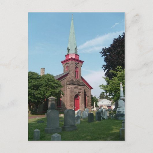 St. James Episcopal Church en Cemetery Briefkaart (Voorkant)