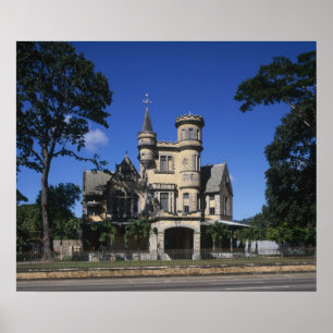 St James, haven van Spanje, Trinidad, Caribisch ge Poster