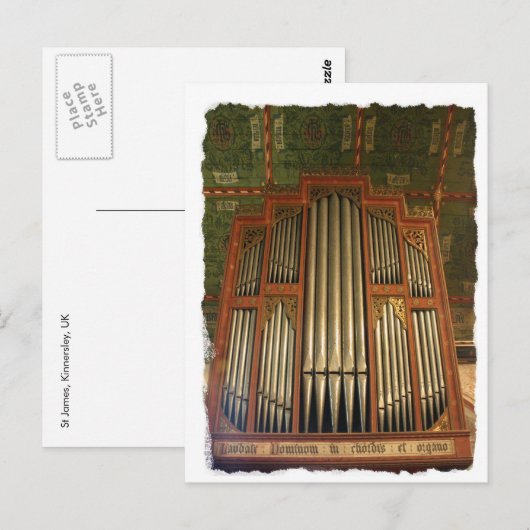 St James, Kinnersley, briefkaart VK (Voorkant / Achterkant)