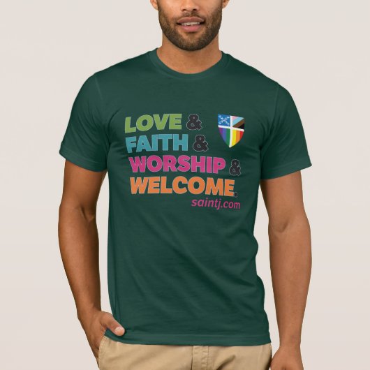 St. James' Love & Faith Pride T-shirt (Voorkant)