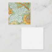 St. James Pattern (1881) van William Morris Vierkante Visitekaartje (Voorkant / Achterkant)