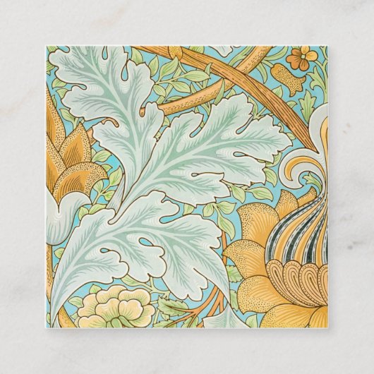 St. James Pattern (1881) van William Morris Vierkante Visitekaartje (Voorkant)