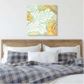 St James Pattern (door William Morris) Canvas Afdruk (Insitu (Slaapkamer))