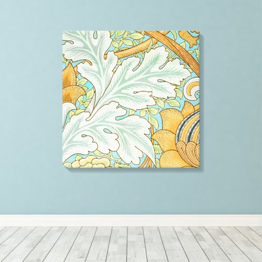 St James Pattern (door William Morris) Canvas Afdruk (Insitu (Houten vloer))