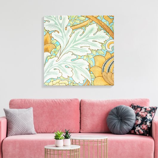 St James Pattern (door William Morris) Canvas Afdruk (Insitu (Woonkamer))