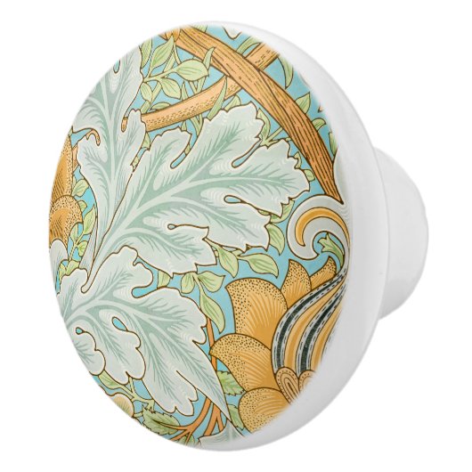 St James Pattern (door William Morris) Keramische Knop (Rechts)