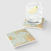 St James Pattern (door William Morris) Stenen Onderzetter (Zijkant)