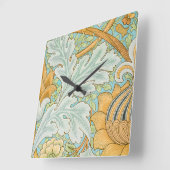 St James Pattern (door William Morris) Vierkante Klok (Hoek)