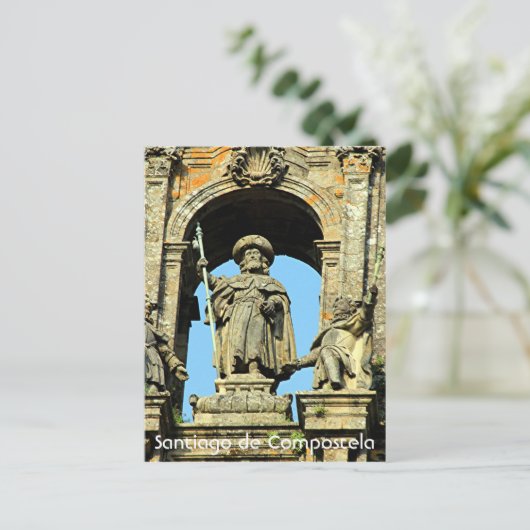 St James, Santiago de Compostela Cathedral, Spanje Briefkaart (Staand voorkant)
