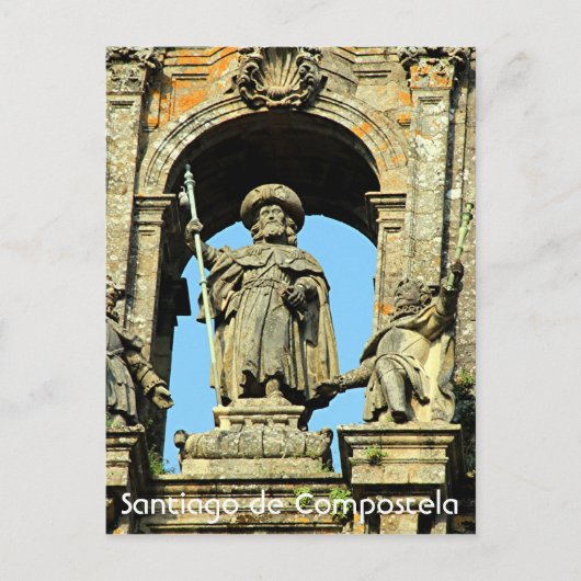 St James, Santiago de Compostela Cathedral, Spanje Briefkaart (Voorkant)