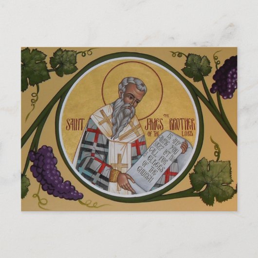 St. James the Brother of our Lord Prayer Card Briefkaart (Voorkant)