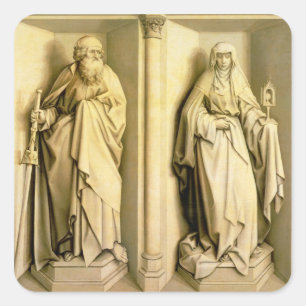 St. James the Great and St. Clare Vierkante Sticker