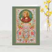 St. James the Greater (JMAS04) Blank Greeting Kaart (Gele Bloem)