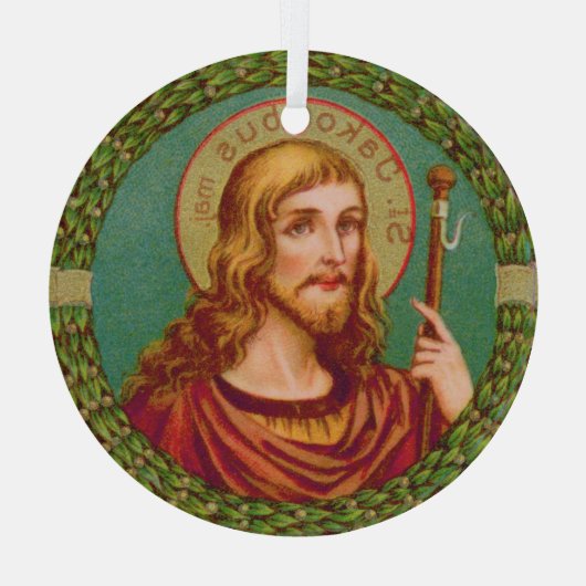 St. James the Greater (JMAS 04) Glas Ornament (Achterkant)