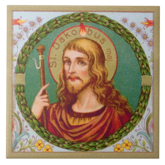 St. James the Greater (JMAS 04) Tegeltje (Voorkant)