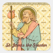 St. James the Greater (RLS 05) Vierkante Sticker (Voorkant)