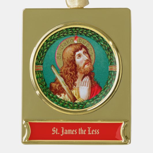 St. James the Less (JMAS 05) Verguld Banner Ornament (Voorkant)