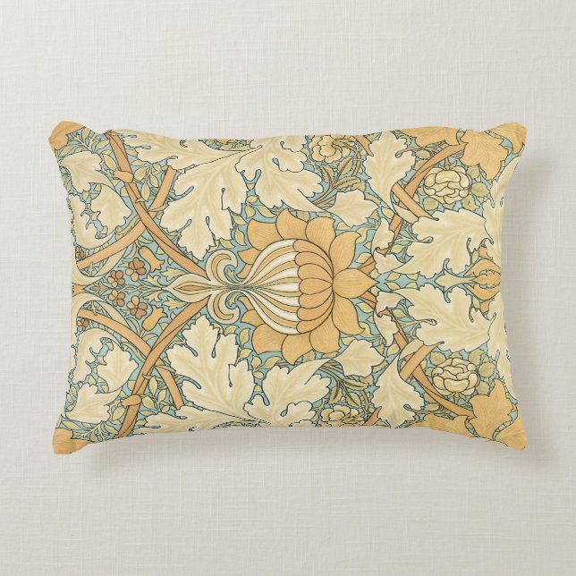St. James van William Morris, Textielpatroon Decoratief Kussen (Voorkant)