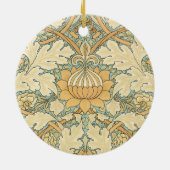 St. James van William Morris, Textielpatroon Keramisch Ornament (Achterkant)