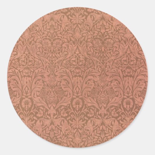 St. James van William Morris, Vintage Textiel Kuns Ronde Sticker (Voorkant)