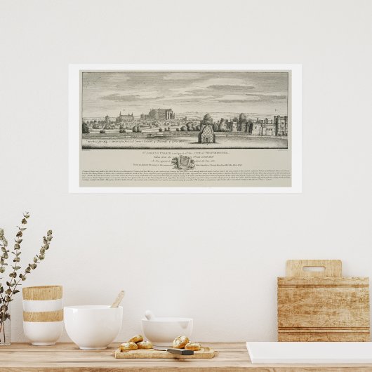 St. James's Palace en een deel van de stad Westmin Poster (Keuken)