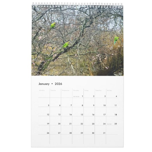 St James's Park, London  Kalender (Jan 2026)