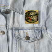 St. James's Park (olie op doek) Vierkante Button 5,1 Cm (In situ)